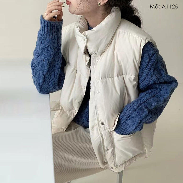 Áo khoác phao gile lông vũ - A1125