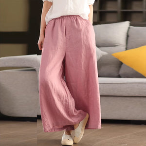 Quần baggy linen lưng thun - NU8483