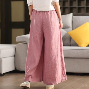 Quần baggy linen lưng thun - NU8483