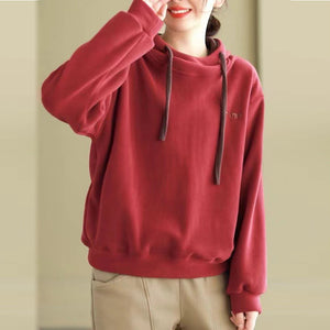 Áo hoodies nỉ dài tay thêu chữ minmin - NU9483