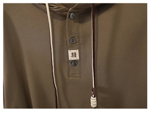 Áo hoodies dài tay khuy cài không túi - NU9168