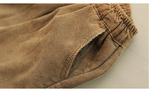Quần baggy nhung lót lông lưng thun dây rút - Q085