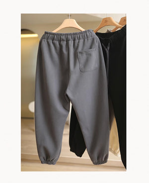 Quần baggy lưng thun ống côn bo chun hai túi chéo - NU9187