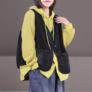 Áo hoodies len dài tay vạt xếp - NU9241