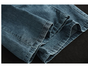 Quần baggy denim ống rộng kiểu một khuy cài - NU8749