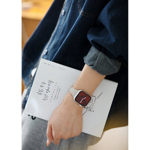 Áo khoác denim retro dài tay cổ tròn một túi vuông - NU9098