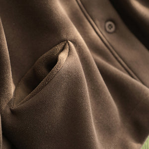 Áo khoác cardigan dài tay cổ V hai túi - A403