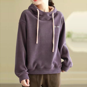 Áo hoodies nỉ dài tay thêu chữ minmin - NU9483