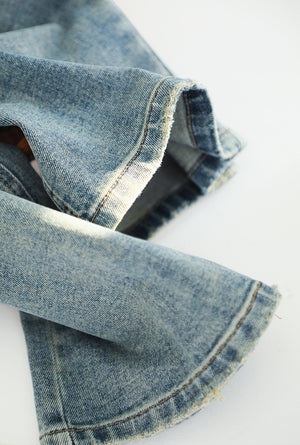 Quần baggy denim ống đứng hai túi vuông - NU9745