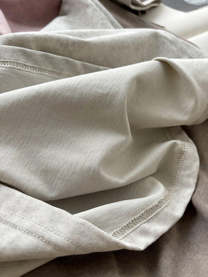 Áo T-shirt ngắn tay cổ tròn form dài - NU10177