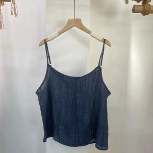 Áo t-shirt linen hai dây sát nách - NU10107