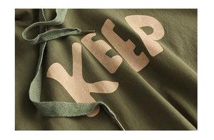 Áo hoodies ngắn tay in chữ KEEP - NU8773
