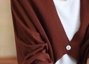 Áo khoác linen cardigan dài tay - A990