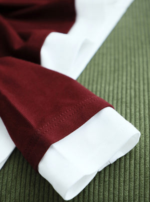 Áo T-shirt dài tay cổ tròn kiểu hai lớp - A175