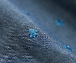 Quần baggy linen lưng ống rộng thêu hoa văn - NU8696
