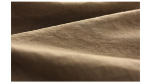 Quần baggy lửng linen lưng thun ống rộng kèm thắt lưng - NU8763
