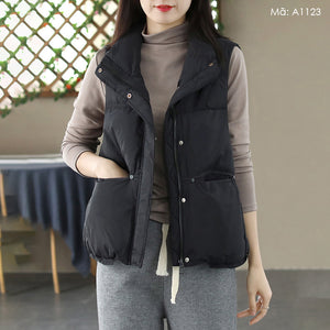 Áo khoác gile lông vũ - A1123