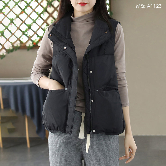 Áo khoác gile lông vũ - A1123