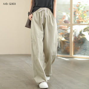Quần baggy ống đứng dây rút - Q303