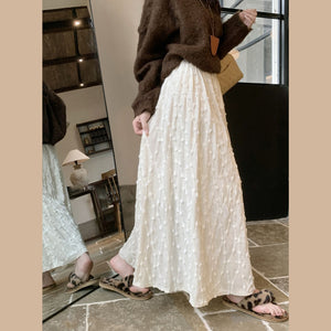 Chân váy nhung dáng dài - V150