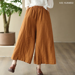 Quần baggy linen lưng thun - NU8483