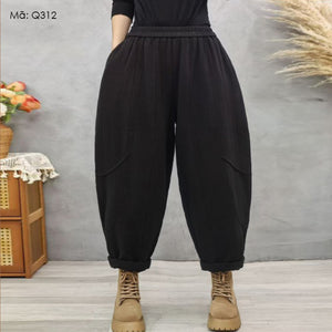 Quần baggy lưng thun ống côn - Q321