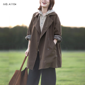 Áo khoác măng to form dài - A1104