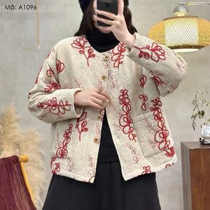 Áo khoác thêu hoa - A1096