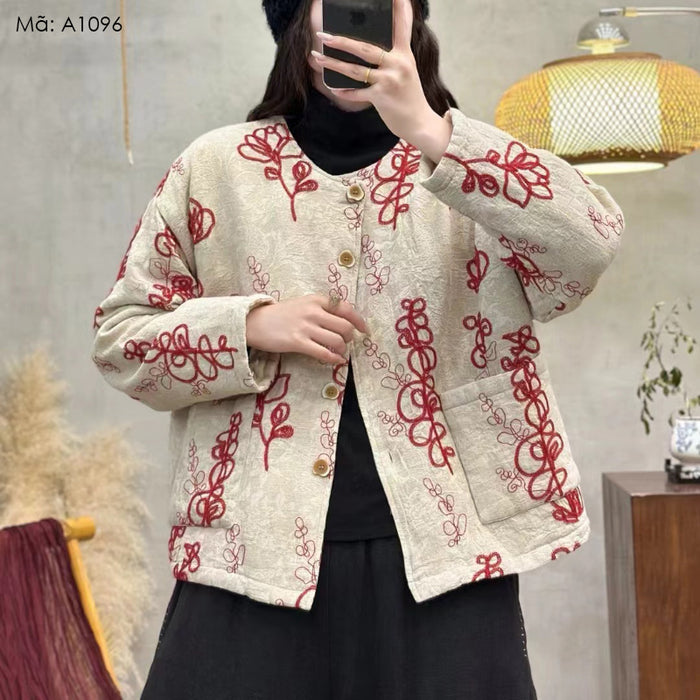 Áo khoác thêu hoa - A1096