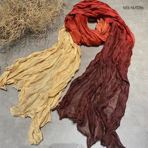 Khăn quàng linen nhuộm gradient retro - NU9286