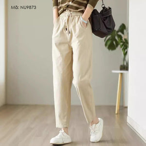 Quần baggy lưng cao thun ống đứng - NU9873