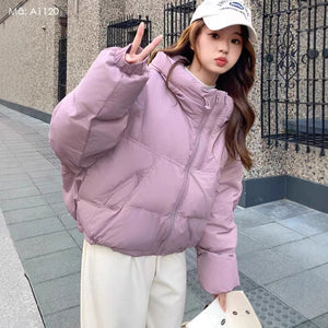 Áo khoác lông vũ túi chéo - A1120