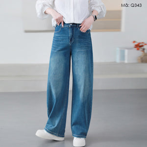 Quần baggy denim form đứng - Q343