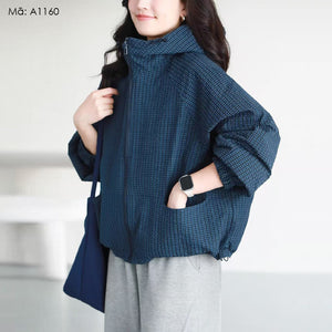 Áo khoác kẻ caro dài tay - A1160