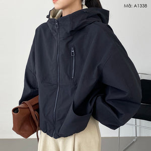 Áo khoác retro có mũ - A1338