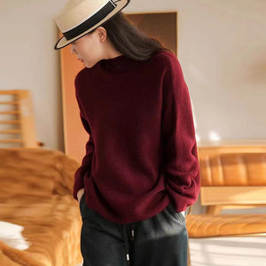 Áo len cashmere dài tay cổ lọ đơn sắc - NU9612