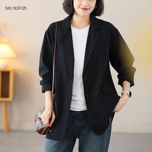 Áo khoác blazer dài tay túi sau kiểu hai khuy - NU9125