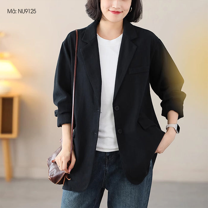 Áo khoác blazer dài tay túi sau kiểu hai khuy - NU9125