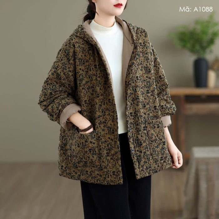 Áo khoác in hoa liti - A1088