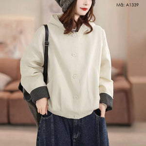 Áo khoác denim khuy cài - A1339