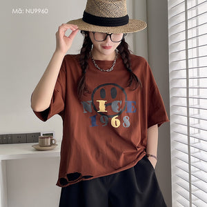Áo T-shirt ngắn tay NICE cổ tròn - NU9960