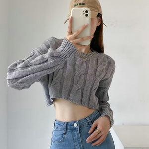 Áo len form ngắn - NOD02