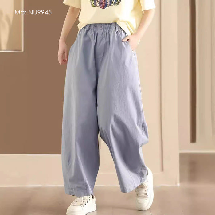Quần baggy lưng thun khuy cài hai túi chéo - NU9945