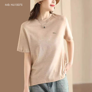 Áo T-shirt ngắn tay cổ tròn một màu - NU10075