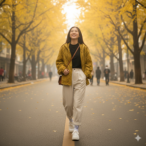 Áo khoác dài tay lót lông có mũ dây rút hai túi vuông - A413