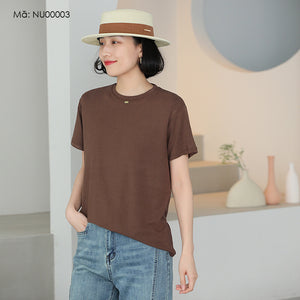 Áo T-shirt ngắn tay cổ tròn một màu - NU00002