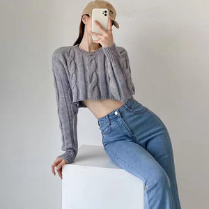Áo len form ngắn - NOD02