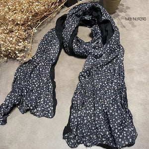 Khăn quàng linen retro in hoa nhí - NU9289