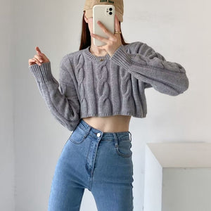 Áo len form ngắn - NOD02