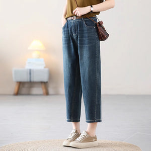 Quần baggy denim retro ống đứng khuy cài - NU8904